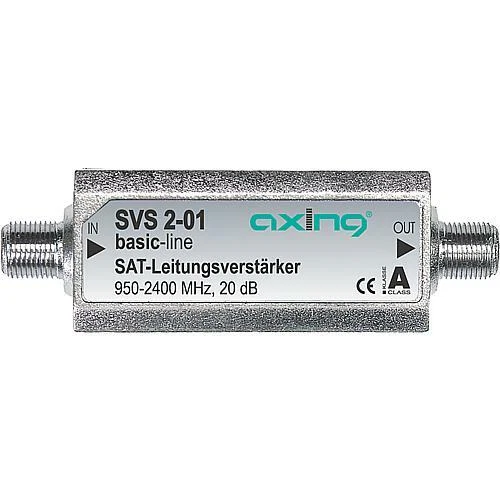 Axing SVS 2-01 Inline Satelliten-Leitungsverstärker | 20 dB MHz 950 2400 - Bild 1 von 1