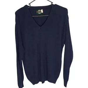 Suéter de Colección Jantzen Para Hombres Cuello en V Talla L Azul EE. UU. Papá Abuelo Golf Preppy Nerd - Imagen 1 de 9