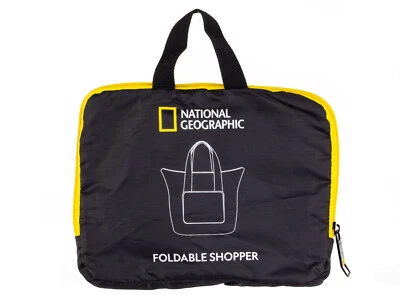 National Geographic Shopper, faltbar, 26 L, RPET, schwarz - N14402-06 Kompakt - Bild 1 von 4