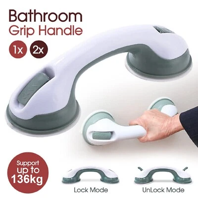 Safety Support Hand Rail Shower Handle Rail Bar Grip Grab Suction Bath Bathroom - image 1 of 4
