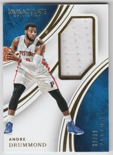 2015-16 Immaculate Collection Memorabilia #35 Andre Drummond Jersey /99