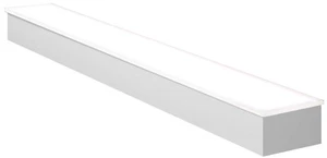 16" 1 Tier LED Lighted Liquor Display Shelf - White Finish - Picture 1 of 2