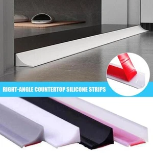 Tapón de agua de silicona para baño tira de sellado presa de ducha barrera de separación S0P8 - Imagen 1 de 28