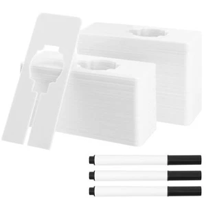 80PCS Rectangular White Plastic Closet Dividers Wardrobe Separators with 3 As... - Picture 1 of 7