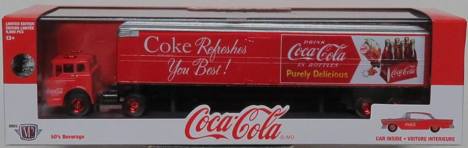 M2 Auto-Haulers Coca Cola 1957 Ford C-600 & 1957 Ford Fairlane 500 Chase - Image 1 of 1