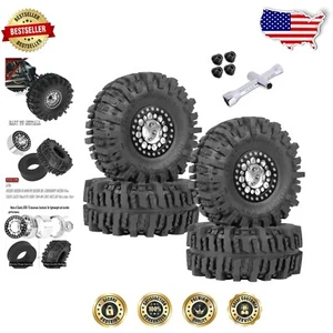 Precision CNC Machined 1.9 Beadlock Wheels and Tires for RC Performance Upgrade - Picture 1 of 9