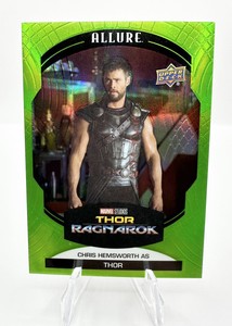 2022 Upper Deck Marvel Allure Chris Hemsworth As Thor Green Quartz 99/99 OMEGA