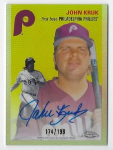 2023 Topps cromo platino #CPA-JK John Kruk refractor automático #'d 174/199 - Imagen 1 de 2