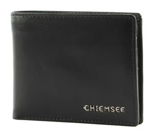 CHIEMSEE Leather Wallet billetera negra nueva - Imagen 1 de 5