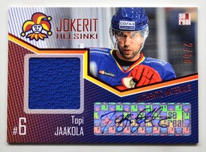 2016-17 KHL Jokerit Helsinki AUTO JERSEY #JOK-JER-A05 Topi Jaakola 02/50