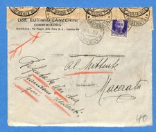 'RIFIUTATA DAI DUE GRANDONI RESIDENTI QUI' manoscritto del portalettere (281771)