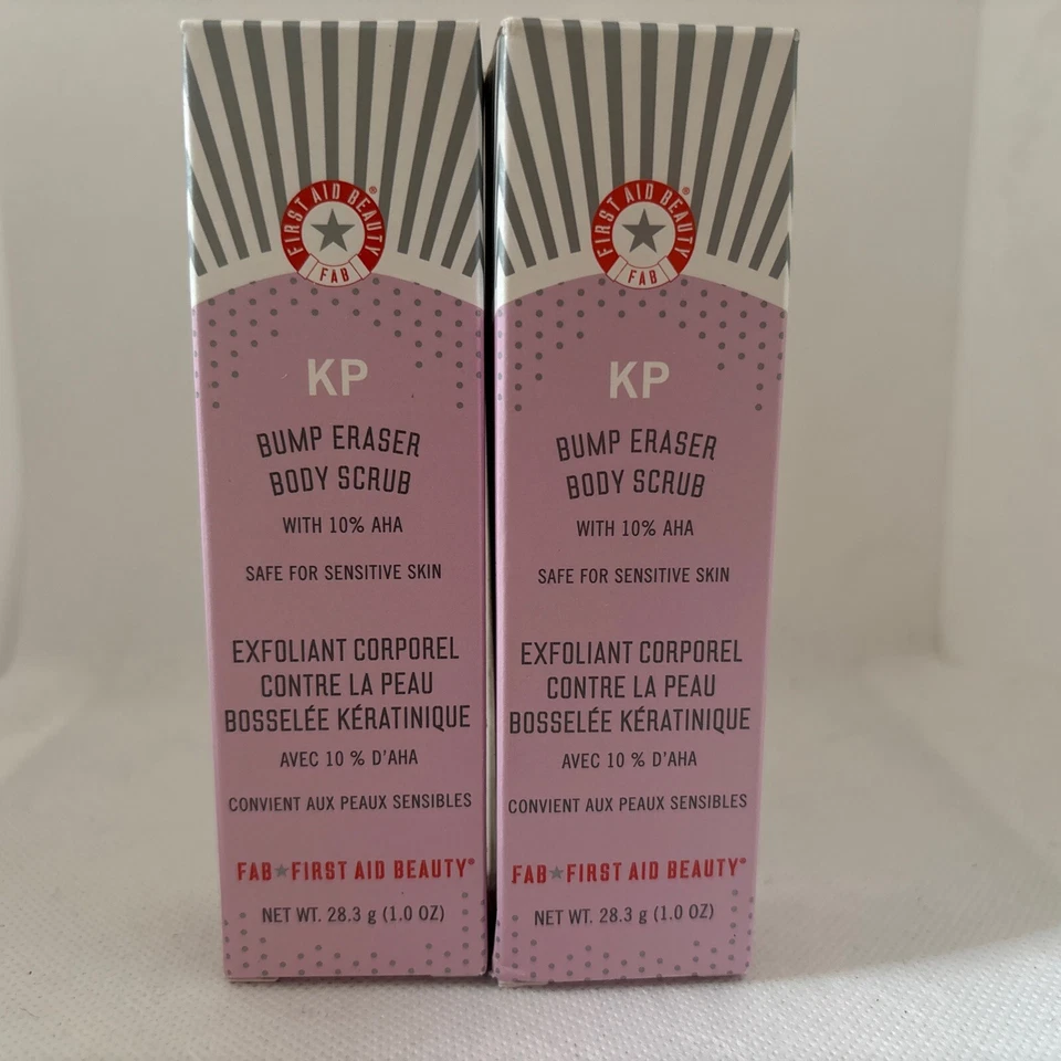 2 X новый первой помощи красоты KP бампер ластик тела скраб отшелушиватель 1 унц DELUXE образец - Изображение 1 из 1