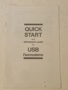 SCHNELLSTART- & NACHSCHLAGEWERK FÜR USB-FAXMODEME - Bild 1 von 1