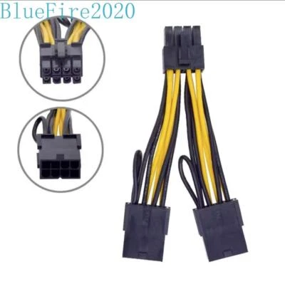 NEW NVIDIA Dual 8 to 8 Graphics Power Cable Tesla K80 M60 M40 P100 P40 A6000 - Image 1 of 4