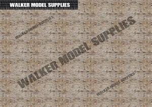 1:43 scale (3xA4) Garage Brick wall - Peel and Apply sticker//model car 6 - Picture 1 of 1