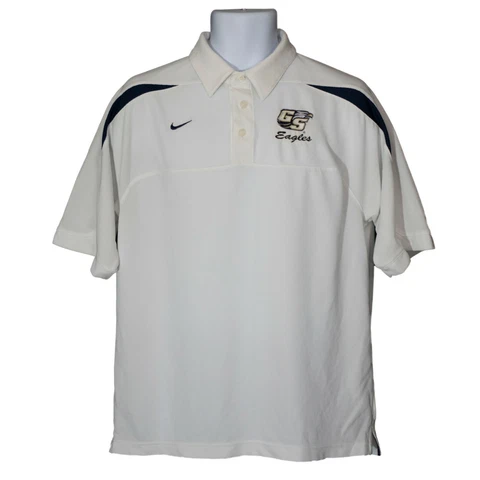 Georgia Southern Eagles Nike Team Dri-Fit Mens Polo Shirt White Size S Small Cover