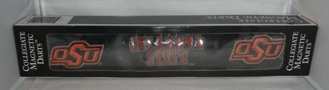 Oklahoma State University OSU Cowboys Magnetic Dartboard Set with Darts Cover