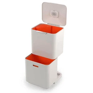 Joseph Joseph Totem Max 60L Bin – Stone | Waste & Recycling | Food Caddy | 30061 - Picture 1 of 5