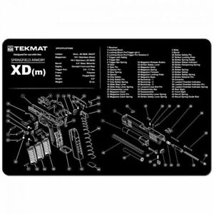 TEKMAT SPRINGFIELD ARMORY XDM CLEAING MAT - 11" X 17" - Bonus Towel