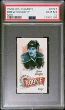 PSA 10 Gem Mint DREW DOUGHTY 2008/09 UD Upper Deck CHAMP's **MINI* ROOKIE CARD!