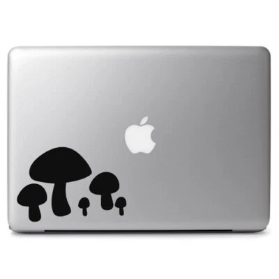 Calcomanía adhesiva de vinilo Mushroom Silhouette para taza de computadora portátil Apple Macbook Air Pro Foto 1 de 4