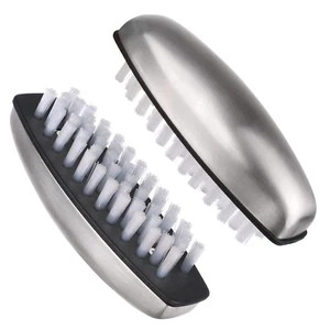 Nail Brush Fingernail Cleaner, 2 PCS Hand Scrub Cleaning Brush Stainless Steel H - Picture 1 of 9