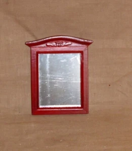 schöner Spiegel - Mahagoni - Miniatur 1:12 - Puppenhaus - Picture 1 of 2