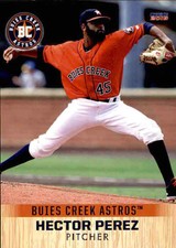 2018 Buies Creek Astros Choice #18 Hector Perez Dominican Republic Baseball Card