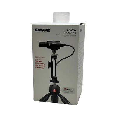 Shure MV88+ Video Kit Stereo Condenser Microphone for Apple & Android Authentic - Image 1 of 4