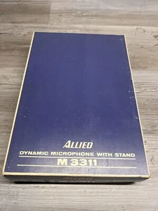 Microphone dynamique vintage Allied Electronics M3311 avec support - Photo 1/6