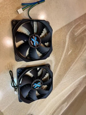 2x Fan case for PC RADIATOR 120MM  performa+ ULTRA QUIET CPU COOLER ZALMAN - Image 1 of 4