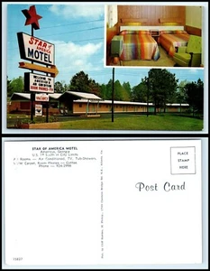 Cartolina GEORGIA - Americus, Star Of America Motel F3 - Foto 1 di 1