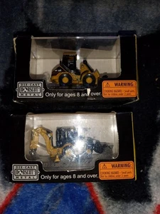 Diecast Norscot Construction Mini's CAT Lot 420E Backhoe Loader + Wheel Loader - Picture 1 of 5