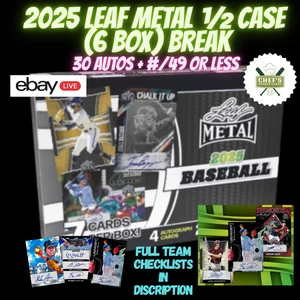 TORONTO BLUE JAYS -2025 LEAF METAL BASEBALL 1/2 HOBBY CASE (6 BOX) BREAK #4 - Picture 1 of 1