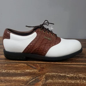 Footjoy DryJoys Golfschuhe Herren 8,5 M weiß braun 53415 DryJoys  - Bild 1 von 23