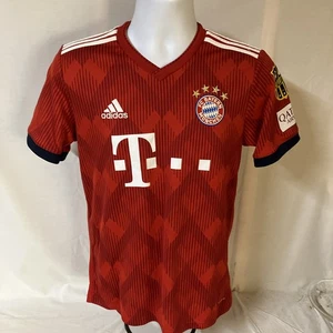 Adidas FC Bayern Munich 2018 Home Jersey #35 Small T- Mobile Red Futbol Soccer - Picture 1 of 12