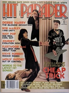 HIT PARADER Magazine April 1980 Cheap Trick, Blondie, Journey, Fleetwood Mac VTG - Picture 1 of 14