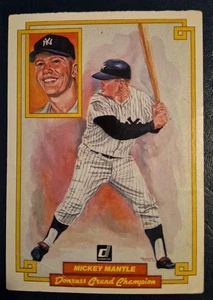 1984 Donruss - Champions Mickey Mantle #50 (Jumbo) - Picture 1 of 2