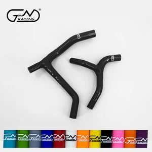 Silicone Radiator Y Hoses Kit Fit Kawasaki KX450F 2006 2007 2008 KXF450 Black - Picture 1 of 11