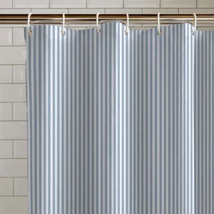Timeless Stripe Shower Curtain, 180X180 Cm, Blue - Picture 1 of 4