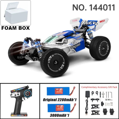 WLtoys 144011 Fast RC Car,Max 65KM/H,1:14 Off-Road Racing Vehicle,with LED Light - Image 1 of 4