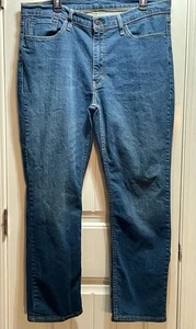 Vintage Levis 514 Jeans Mens Size 38x30 Blue Denim Straight Pants Casual - Picture 1 of 18