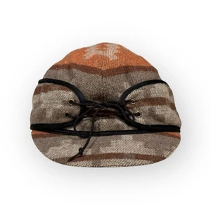 Crowncap 1934 Wool Ear Flap Cap Made in Canada Aztec Pattern Winter Hat Size 7 - Picture 1 of 11