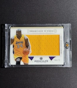 2012-13 Immaculate Collection SHAQUILLE O’NEAL /75 Standard Game-Used Jersey - Picture 1 of 3
