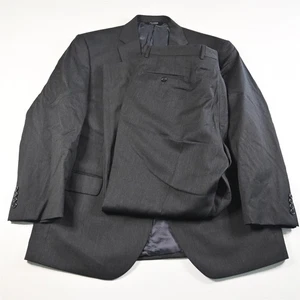 Jos A Bank 46R 42x32 Gray 100% Wool Mens Jacket Pants Suit - Picture 1 of 12
