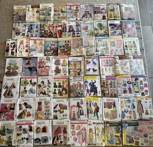 Lot Of 50 Sewing Patterns Pet Costumes Kids Baby Hats Nursery Y2K Vintage Dogs - Picture 1 of 7