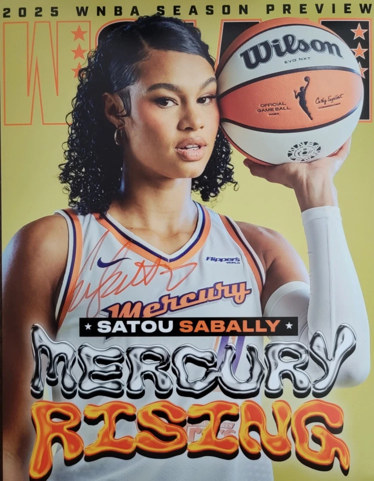SATOU SABALLY Signed 8.5 x 11 Photo WNBA Basketball Phoenix Mercury  - Image 1 of 1
