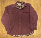 LL Bean Flannel Lined Chamois Shirt Large Outdoor