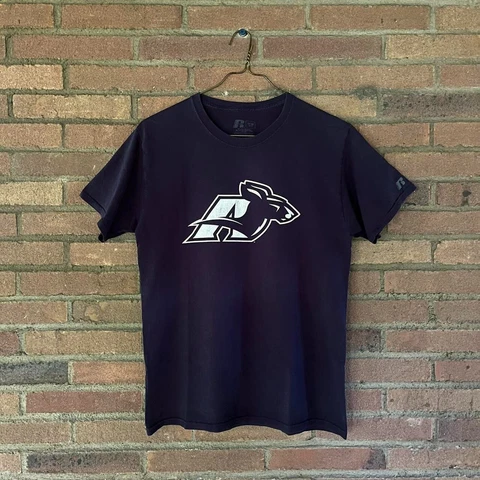 University Of Akron Zips Football Navy Russell Athletic Shirt Small College NCAA Cover