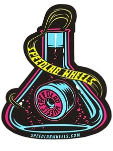 SPEEDLAB WHEELS Skateboard STICKER/DECAL 3.5“ X 4.6“ - Picture 1 of 4